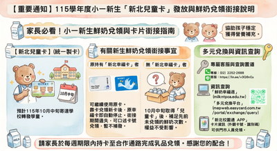 小一新生鮮奶兌換說明